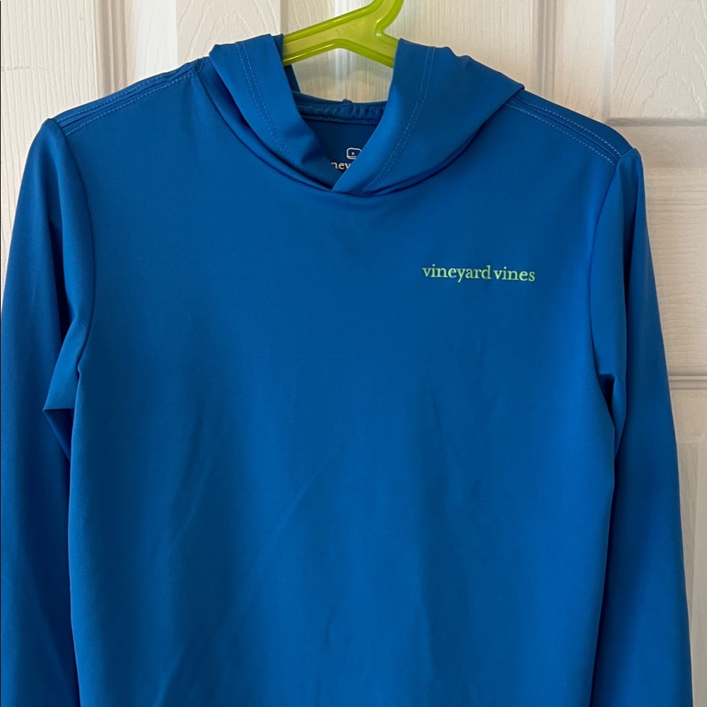 Vineyard Vines Performance Bright Blue Pullover Hoodie Boys 5